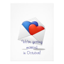 Hearts and Cupids Personalised Invite