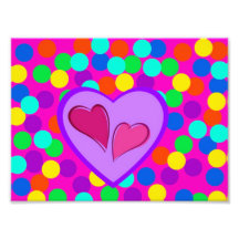 Hearts and dots photograph