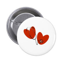 Hearts and Stethoscope Pins