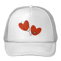 Hearts and Stethoscope T-shirts and Gifts Mesh Hat