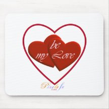 Hearts be my LOVE Mouse Pads