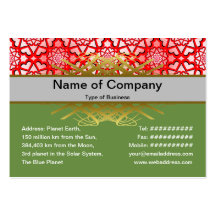 Hearts Big Explosion Business Card