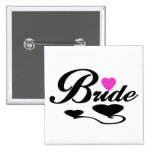 Hearts Bride T-shirts and Gifts Buttons