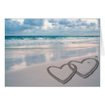 Hearts Drawn in the Sand Card