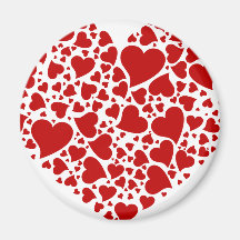 hearts fridge magnets