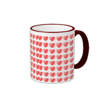 Hearts Hearts and Hearts mug