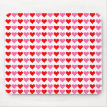 Hearts hearts hearts mousemat