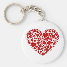 hearts keychain