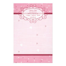 Hearts & Love Letterhead Stationery