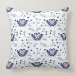 Hearts n' Flowers Throw Pillows
