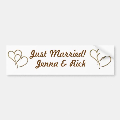 Hearts of gold bumper sticker