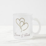 Hearts of gold coffee mugs