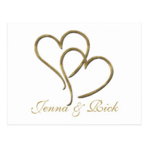 Hearts of gold post card