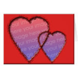 Hearts Photo Frame Card