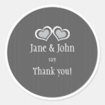 Hearts Thank You Stickers