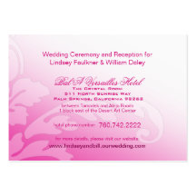 Heartstrings Directions Card fuschia Business Cards