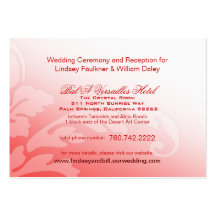Heartstrings Directions Card red Business Cards