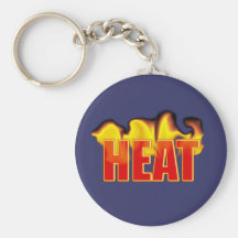 Heat Logo With Burning Flames Key Chains