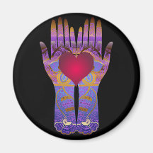 Heaven Hands Dark Magnet