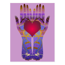 Heaven Hands Postcard