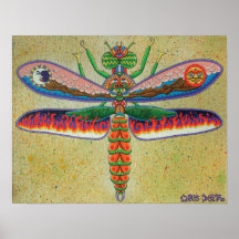 Heaven n Hell Dragonfly  Posters