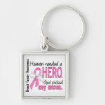 Heaven Needed A Hero Mum Breast Cancer Key Chain