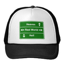 HEAVEN,REAL WORLD & HELL hats
