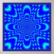 Heavenly Cross Flight Optical Illusion Poster