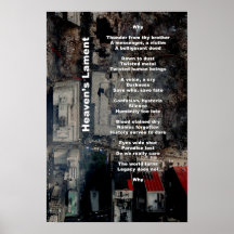 Heaven's Lament  (9/11 Memorial Poetic Print)
