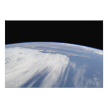 Heavy cloud cover over the Pacific Ocean Photo