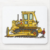 Heavy Duty Bulldozer Dirt Mover Construction Mouse Mouse Pad