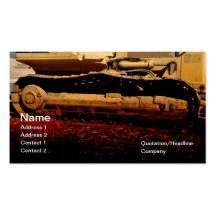 heavy duty construction equipment business card