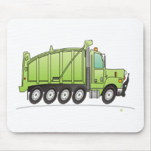 Heavy Duty Dump Truck Green Mousemat