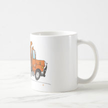 Heavy Duty Dump Truck Orange Coffee Mug