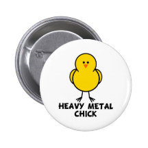 Heavy Metal Chick Buttons