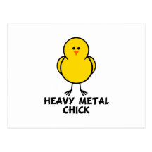 Heavy Metal Chick Postcards
