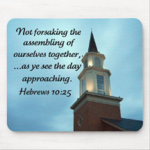 Hebrews 10:25 mousepads