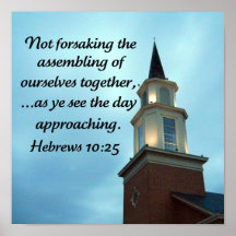 Hebrews 10:25 print