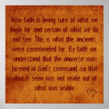 Hebrews 11:1-3 posters