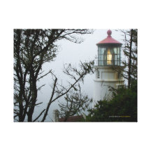 heceta head lighthouse gallery wrapped canvas