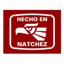 Hecho en Natchez personalizado custom personalised Postcard