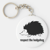 Hedgehog - Respect the Hedgehog Key Chain