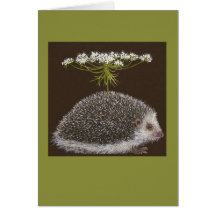 Hedgehog umbrella card