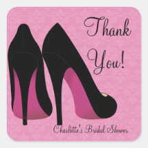 Heels Bridal Shower Party Favour Sticker