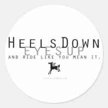 Heels Down Sticker