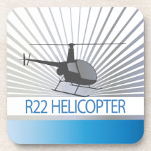 Helicopter Aircraft Drink Coaster