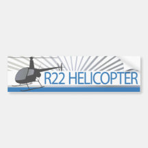 Helicopter Bumper Sticker
