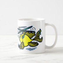 Helicopter Fish Coffee Mug