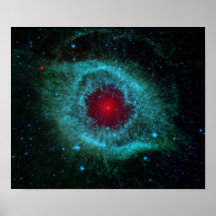 Helix Nebula in space Poster