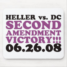 Heller v DC - 2nd Amendment Victory - Purple Mousepads